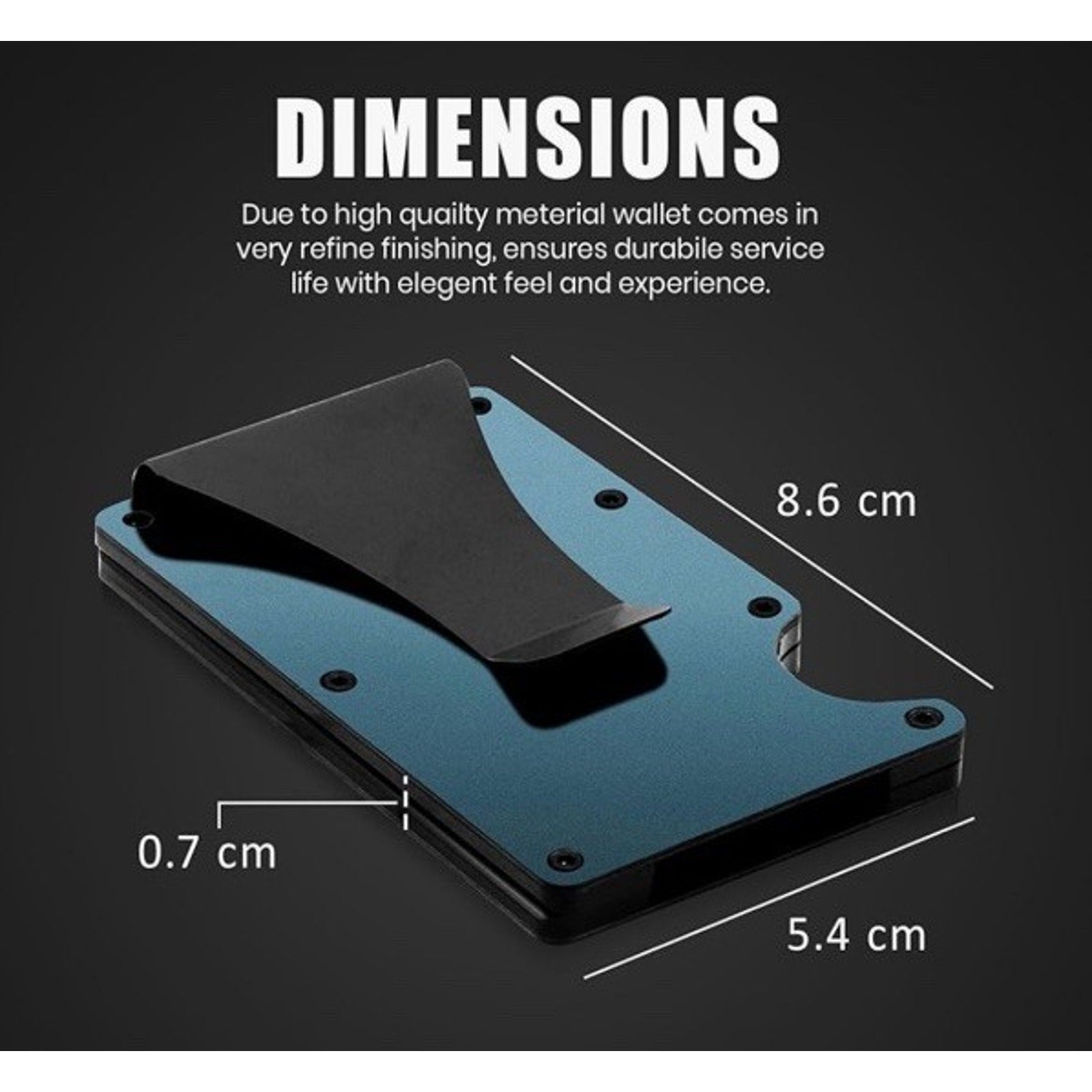 Credit Card Holder Minimalist Holds 12 Cards RFID, Money Clip, Pocket Wallet NWB