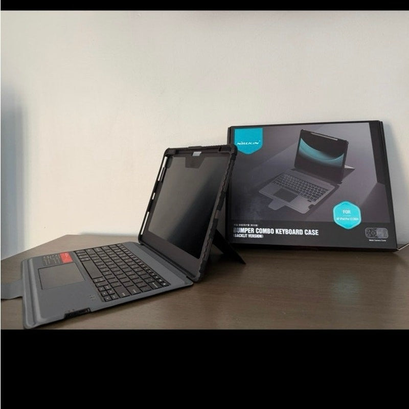 Nillkin Premium iPad Pro 13" 2024 Bumper Combo Backlit Keyboard Case Black New