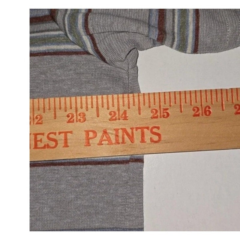 prAna Cardiff Pocket Tee Men’s XXL Alloy Stripe Hemp Organic Cotton Eco NWT
