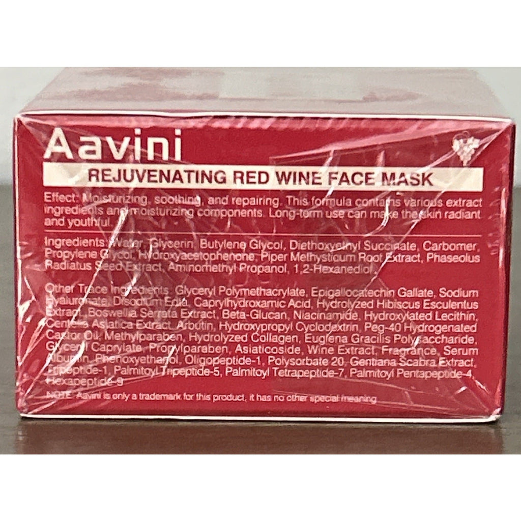 Aavini Red Wine Face Mask 3.53 oz– Hydrating, Brightening & Anti-Aging Skincare 