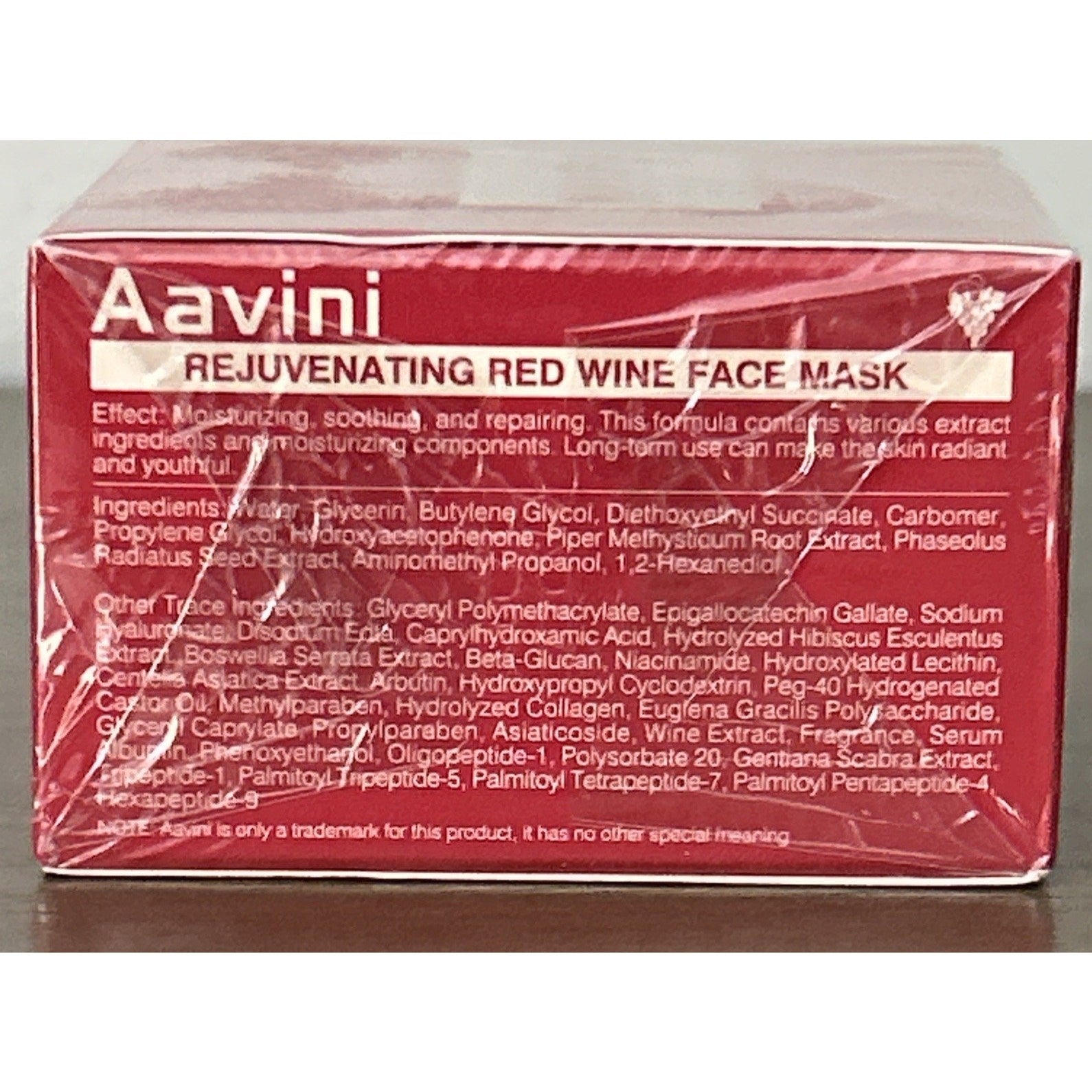 Aavini Red Wine Face Mask 3.53 oz– Hydrating, Brightening & Anti-Aging Skincare 