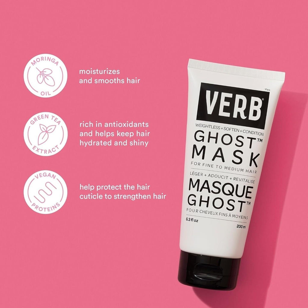 VERB Ghost Hair Mask Vegan Deep Conditioning Hair Treatment 6.3 oz New Sealed 