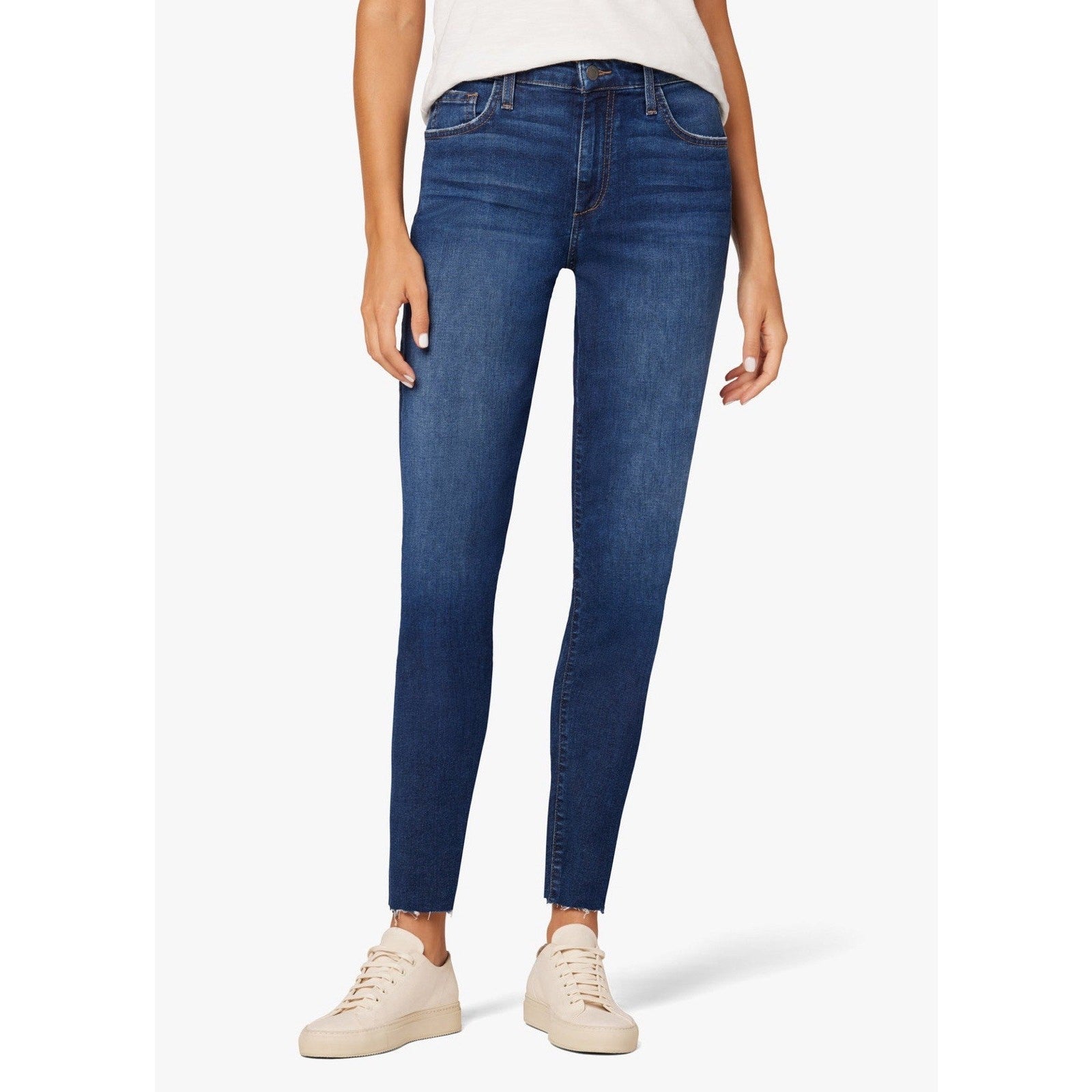 Joe's Jeans Sz Is 24 High Rise Skinny Crop—Raw Hem Stretch for Everyday Style NE