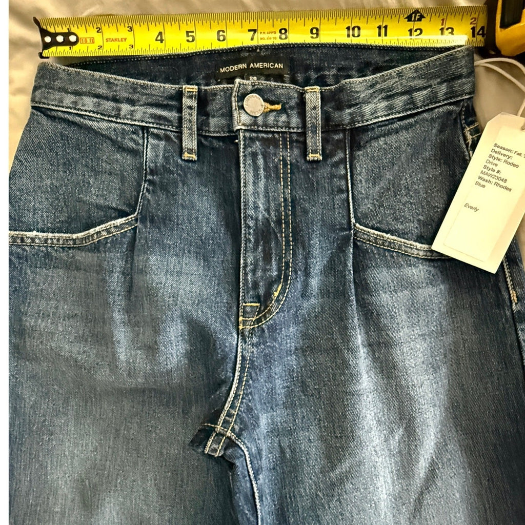 Modern America Rodeo Drive Women’s Dark Wash Straight Leg Jeans NWT Size 28