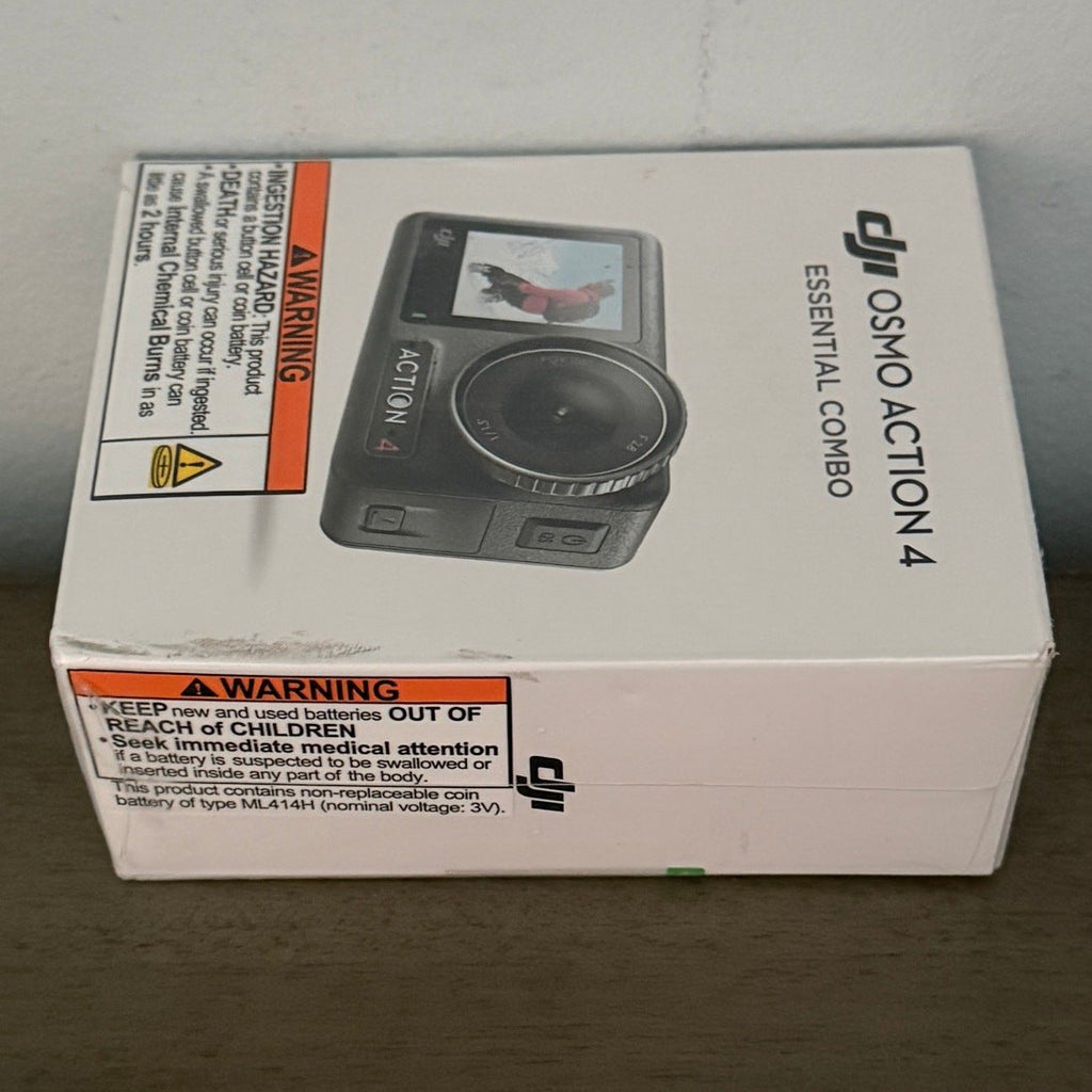 DJI Osmo Action 4 Essential Combo – 4K/120fps – New Sealed – Dual Touchscreens