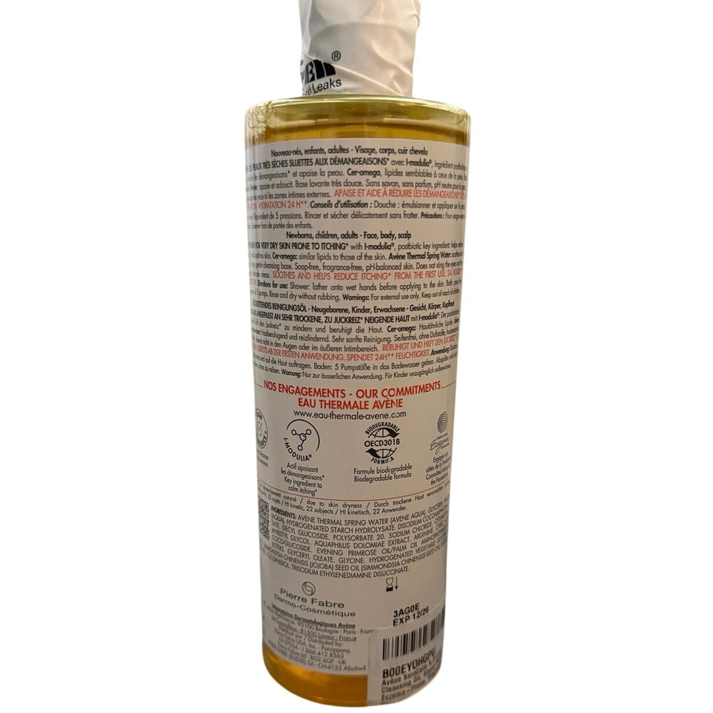 Avène XeraCalm A.D Lipid‑Replenishing Cleansing Oil Sensitive Skin 400ml Sealed 