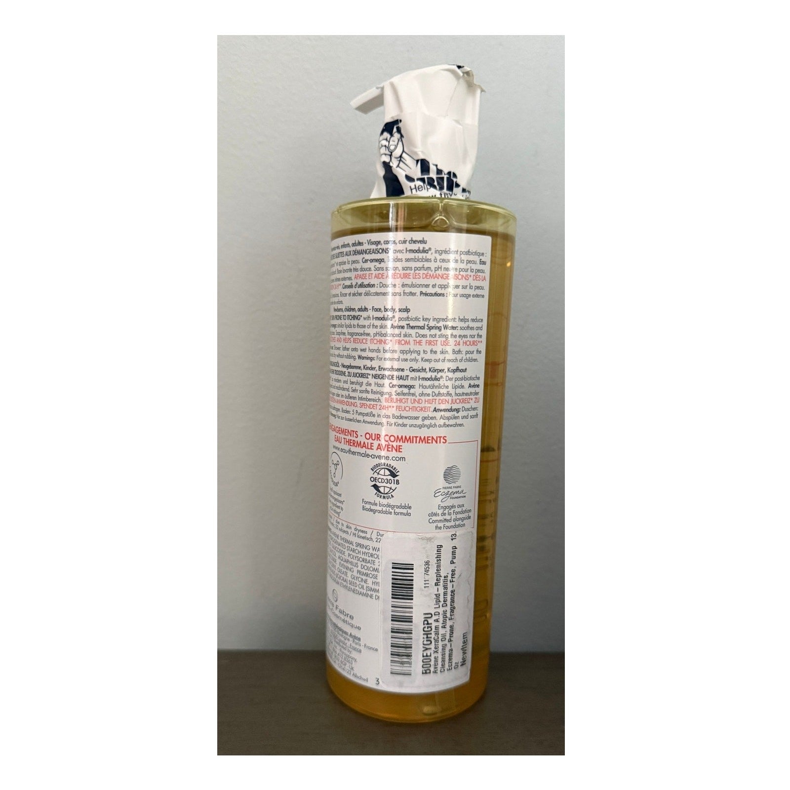 Avène XeraCalm A.D Lipid‑Replenishing Cleansing Oil Sensitive Skin 400ml Sealed 