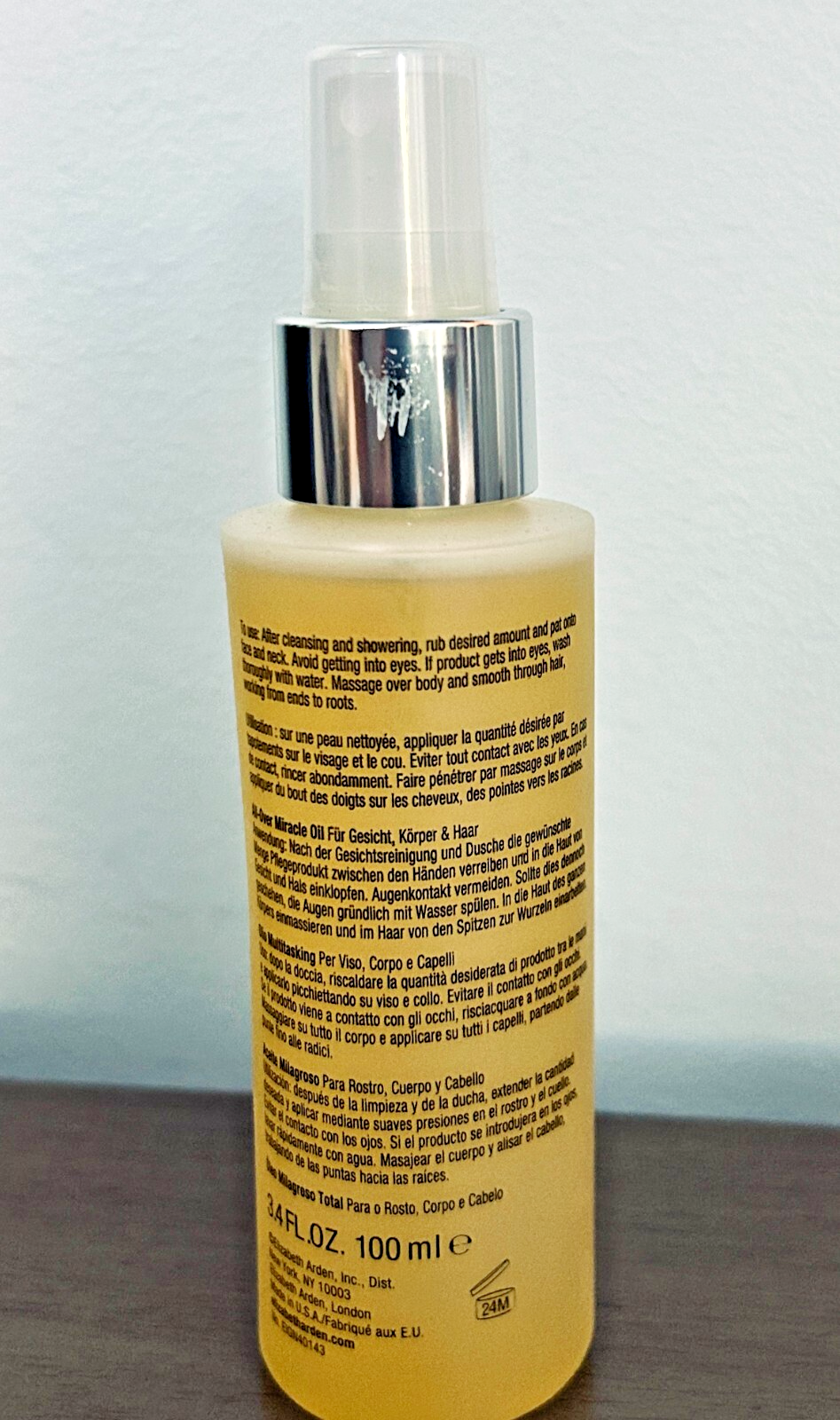 New Elizabeth Arden Eight Hour Cream All Over Miracle Oil Skin Care 3.4 oz 100ml