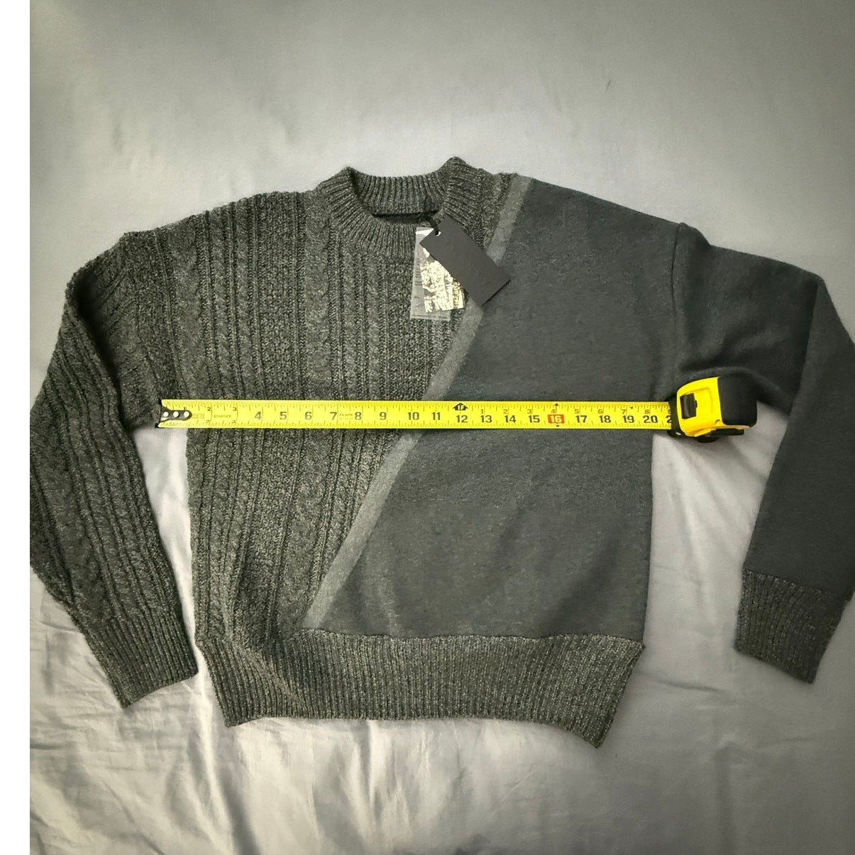 TWENTY MONTREAL Twenty Connect Crewneck Sweater Gray Size XS NEW 