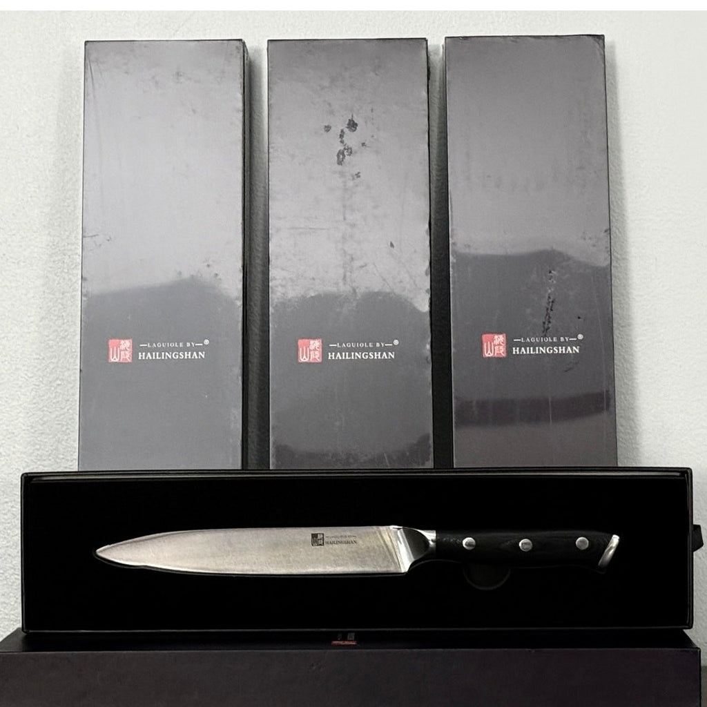 Damascus 6” Pro Chef Knife High Carbon German Steel Universal Kitchen Knife NIB