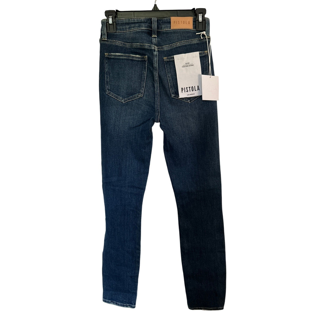 Revolve Pistola Aline Forever Jeans, High Rise, Skinny Stretch, Dark Sz 26 NWT