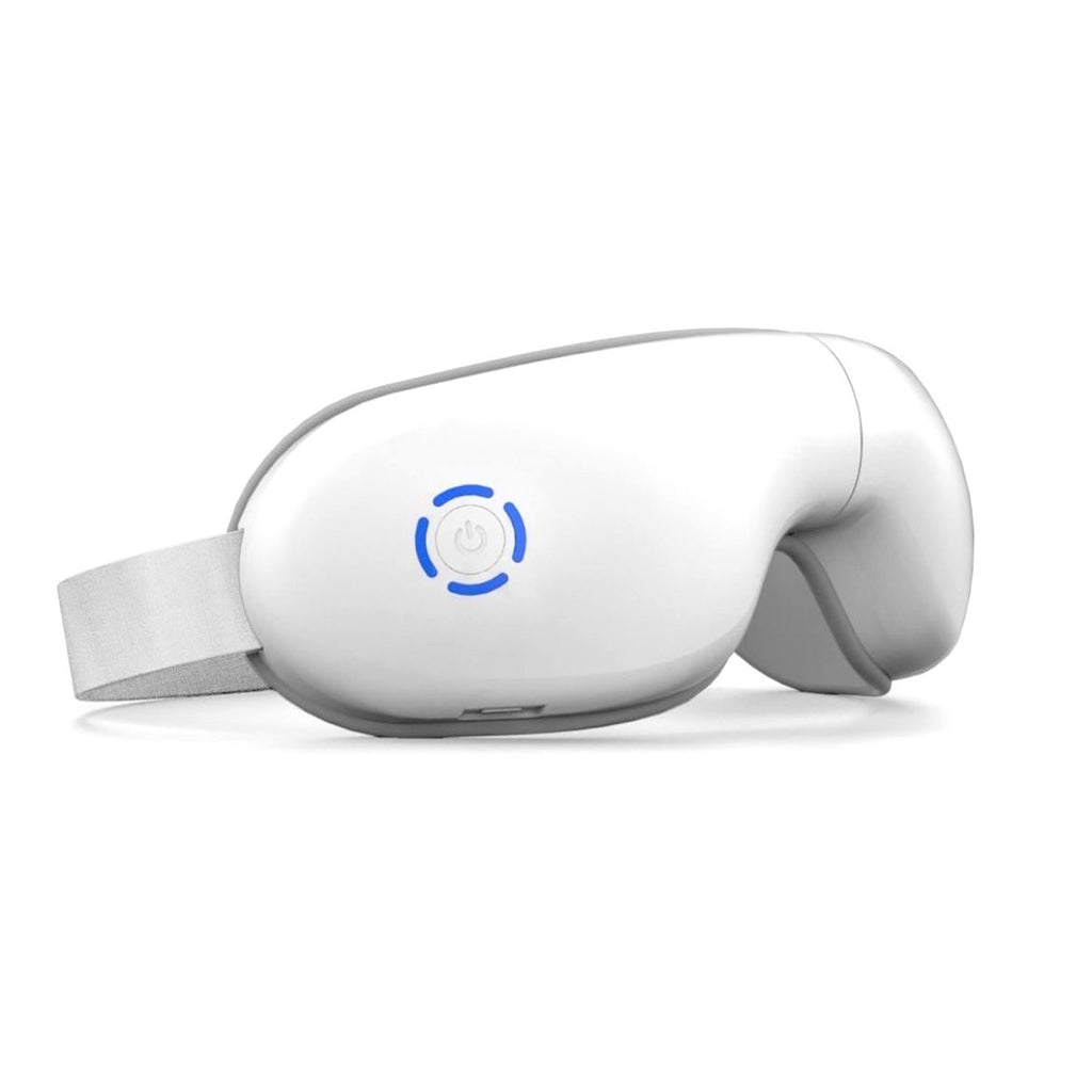 White Eye Massager Heat & Vibration Therapy, Lightweight Design for Relaxation