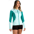 Women's Sea-Doo Long Sleeve Swimsuit Top 50 UV Protection, Turquoise, Sz Med NWT