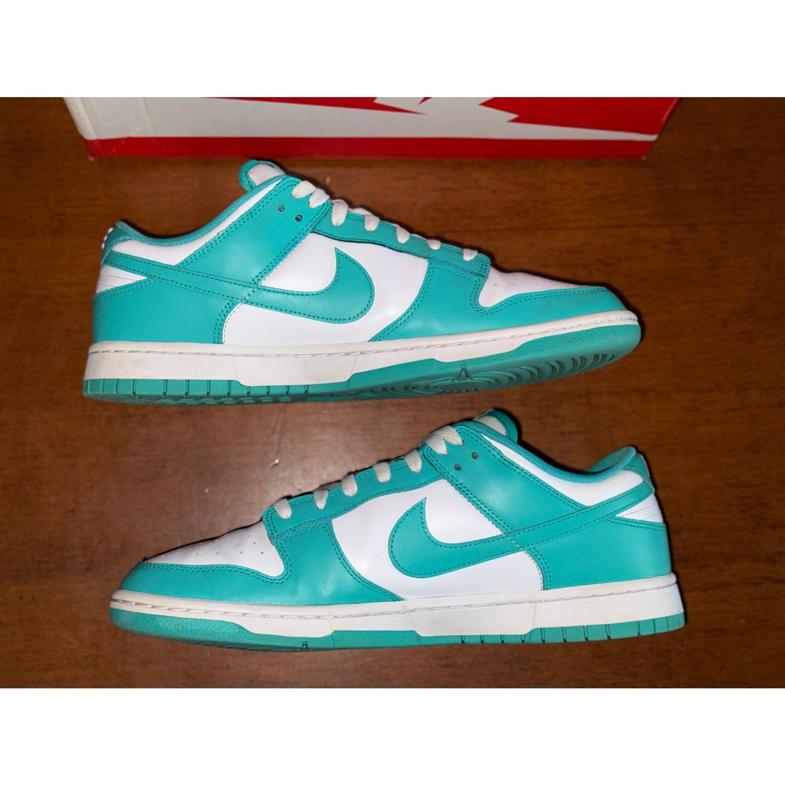 Nike Dunk Low "Clear Jade" Men US Size 11.5 Excellent PreOwned Cond DV0833-101 