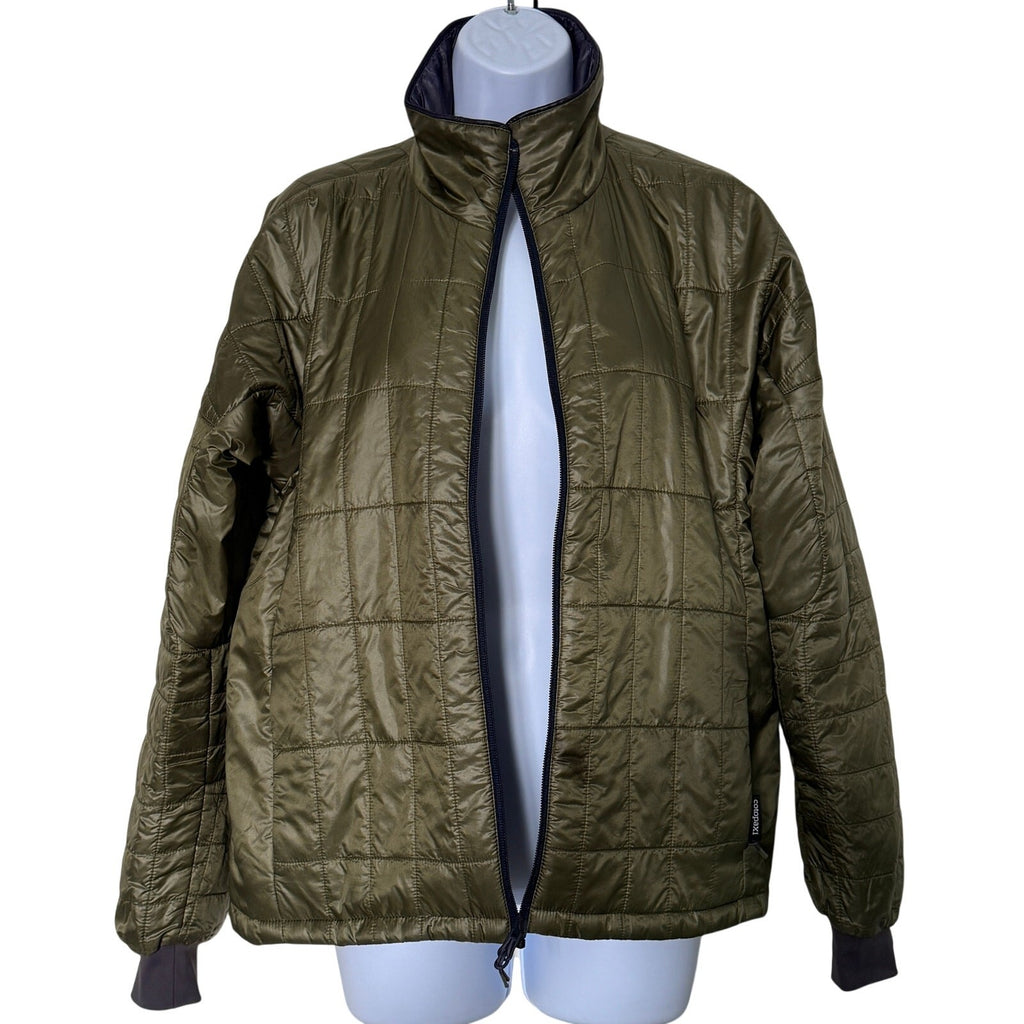 Cotopaxi Kusa Llama Reversible Jacket Women Small Olive Green Gray Full Zip NWOT