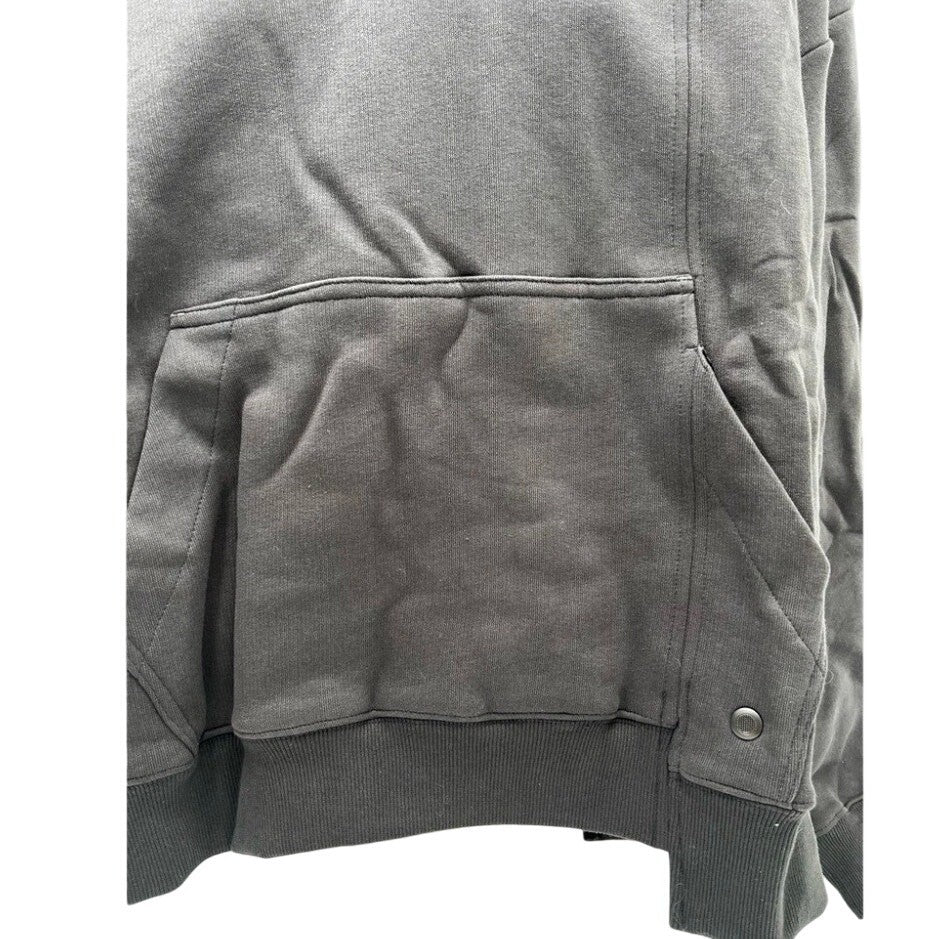 GODI Hoodie Sz M, Vintage Black, Unisex, Asymmetrical, Detroit Streetwear Unique