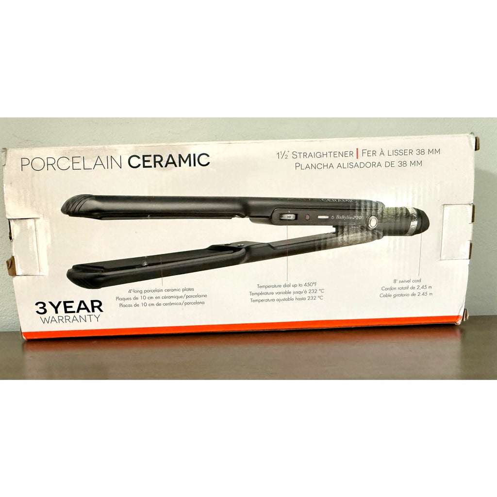 Babyliss Pro Porcelain Ceramic 1 1/2" Straightening Iron BP9559UC Open Box