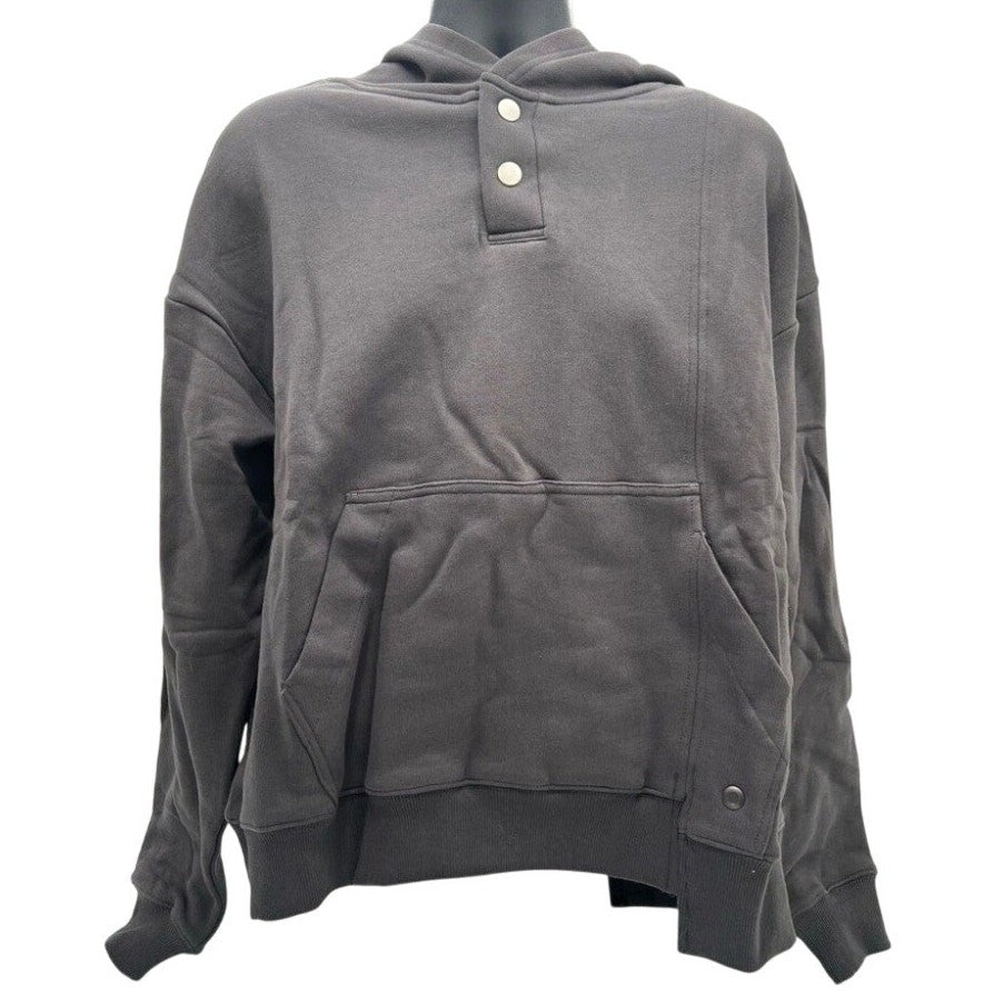 GODI Hoodie Sz M, Vintage Black, Unisex, Asymmetrical, Detroit Streetwear Unique
