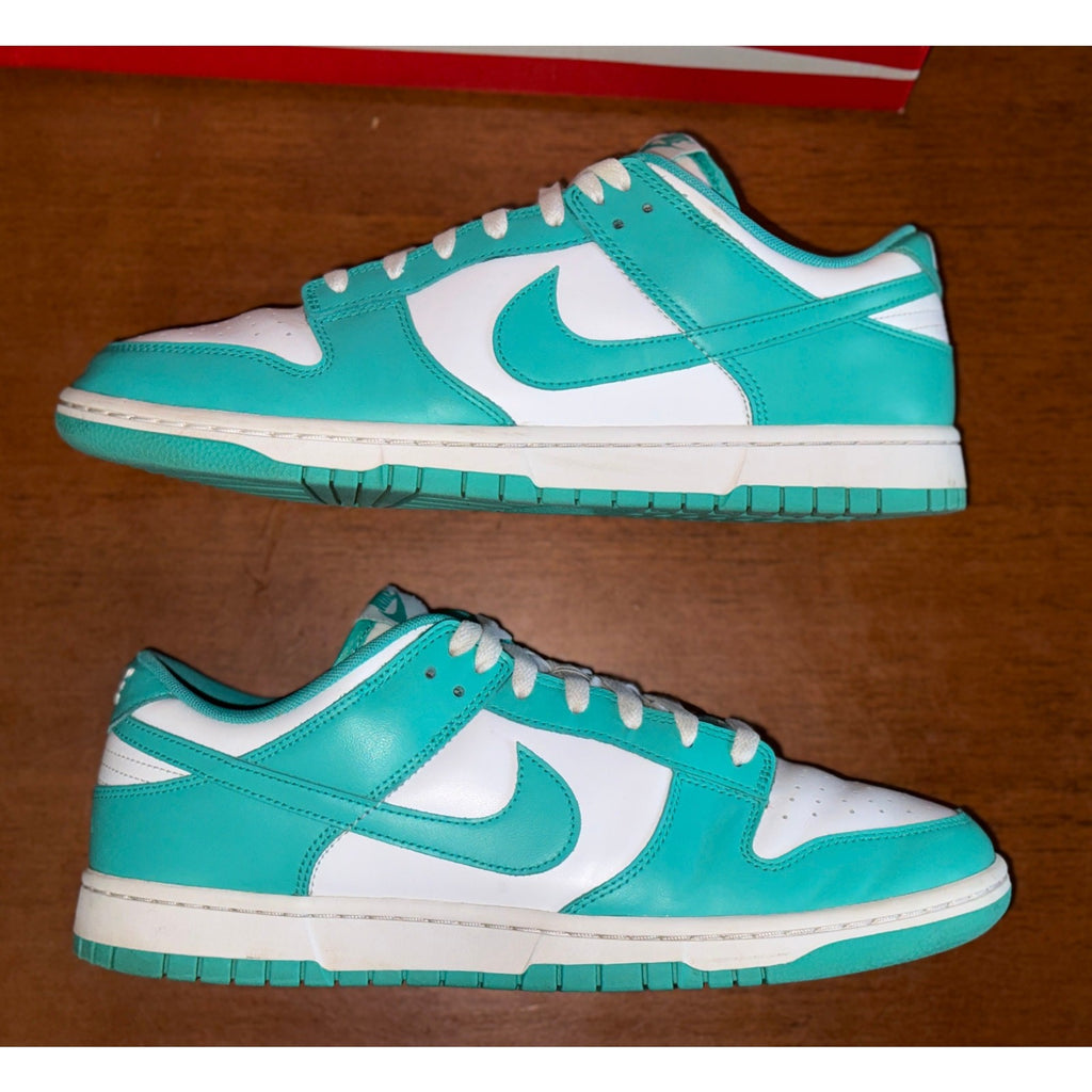 Nike Dunk Low "Clear Jade" Men US Size 11.5 Excellent PreOwned Cond DV0833-101 