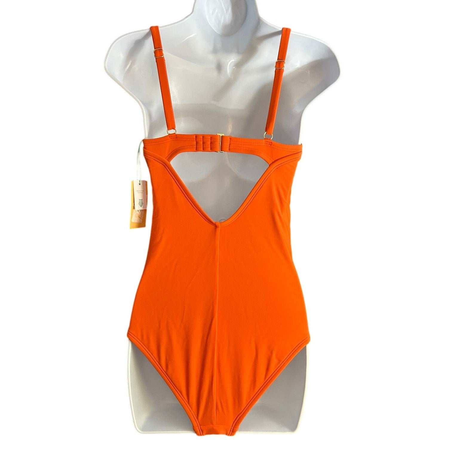 Kona Sol Coral One-Piece Swimsuit Size Small 4–6 – Shirred Underwire, Adjustable