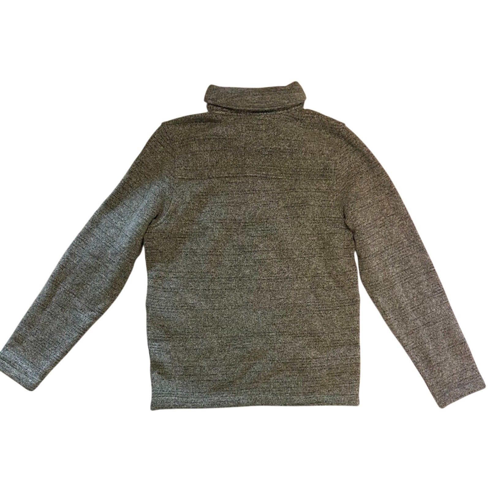 Prana Tri-Thermal Threads Henley Pullover Polartec Fleece Light Gray Size S