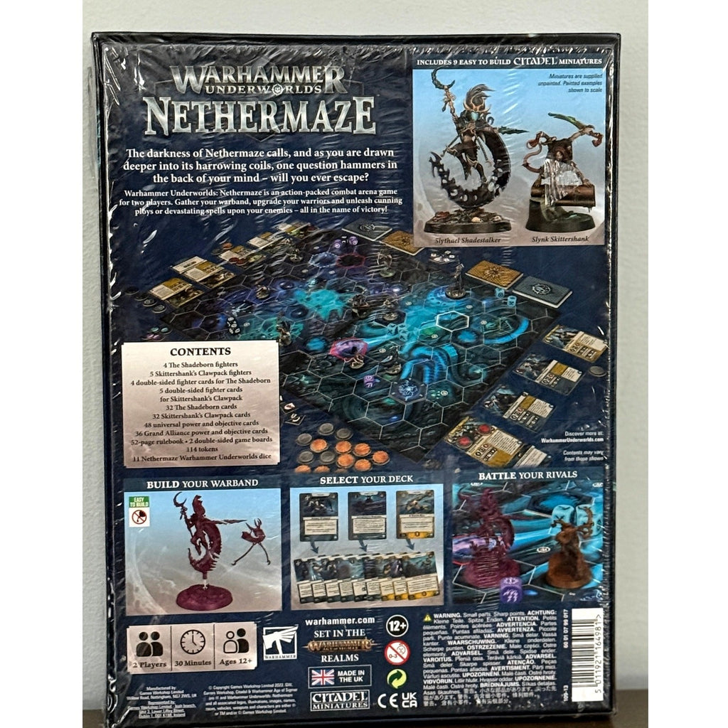 Warhammer Underworlds Nethermaze Sealed Box Set Ultimate Miniatures Game RARE