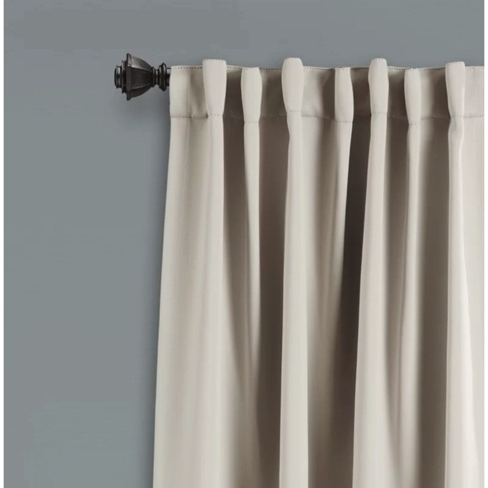 Set of Blackout Curtains 52 x 84 Insulated, Back Tabs, 2 Panels Wheat Tan NEW