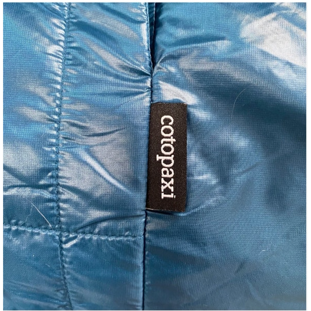 Cotopaxi Kusa Reversible Jacket Blue Red Llama Fill NWOT Men Small Womens Medium