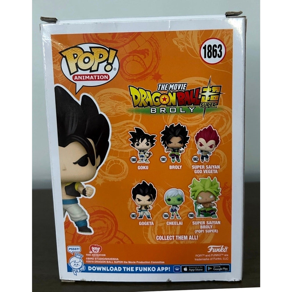 Funko Pop Gogeta 1863 The Movie Dragon Ball Super Broly Vinyl Figure 