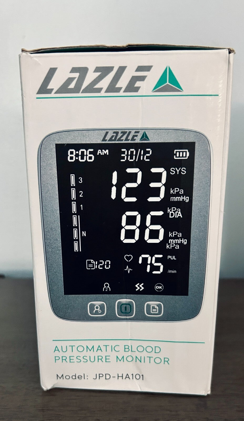 Blood Pressure Monitor Automatic Upper Arm Accurate Adjustable, Lazle JPD-HA101