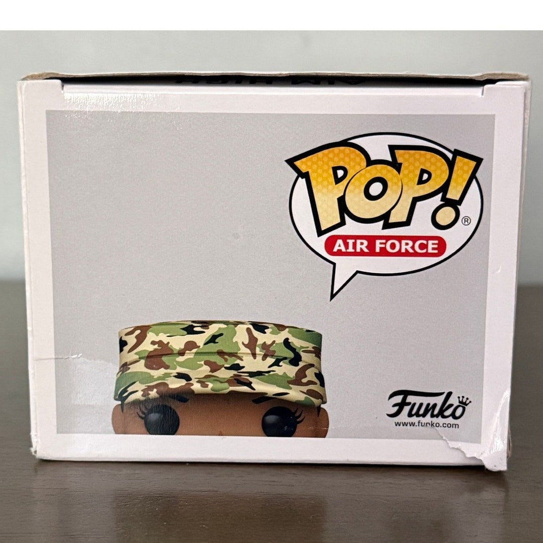 Funko Pop Military USAF Air Force Female Airman Vinyl Figure USAF in Camo Gear 