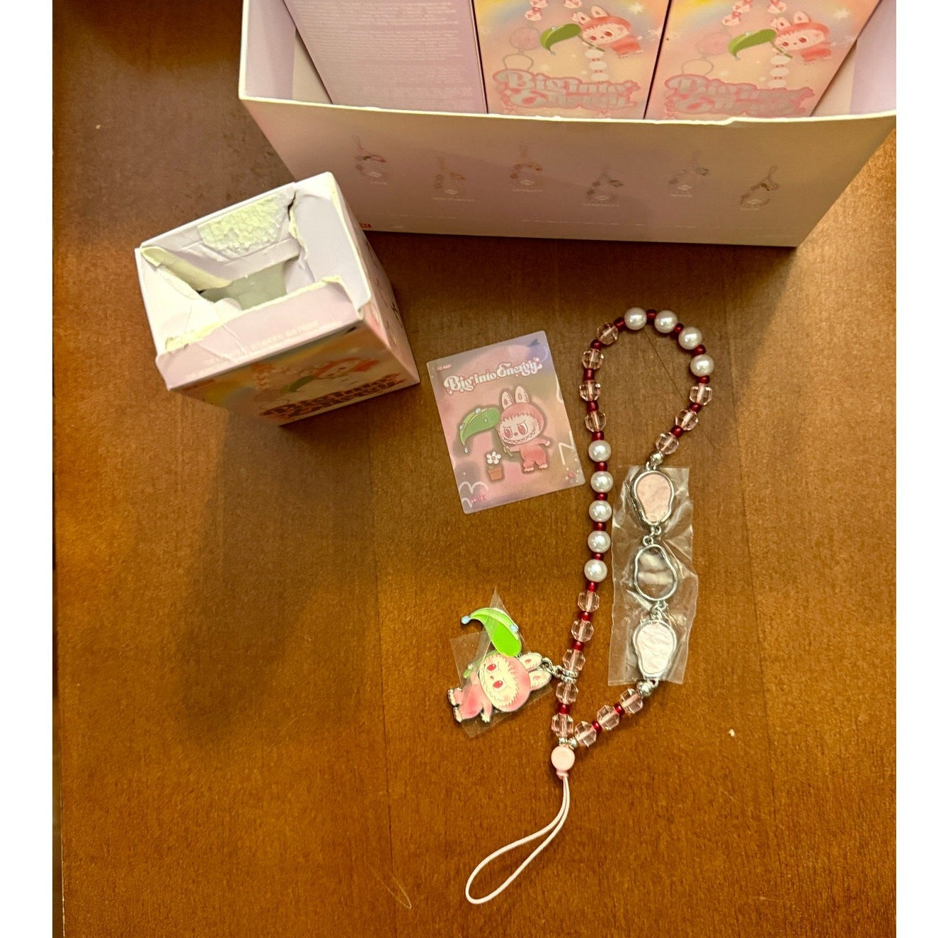 Pop Mart Labubu The Monsters Big into Energy Series Phone Charm Single Blind Box