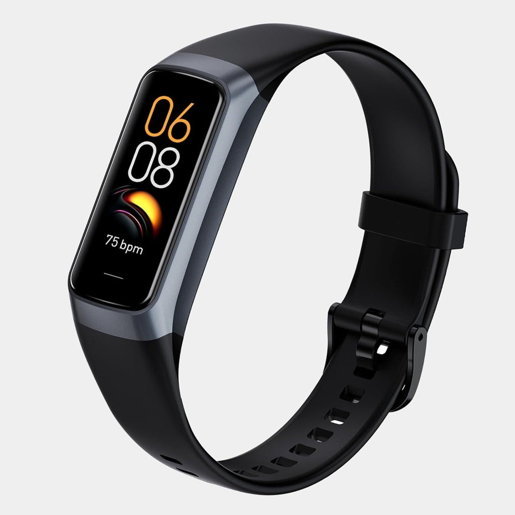 Smart Watch 1.1 AMOLED Fitness, Steps, Heart Rate, Sleep Tracker Bracelet BLACK