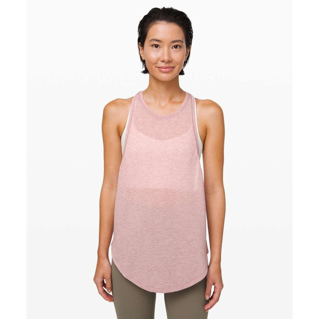 RARE Lululemon Women's Plank to Pike Tank Heather Mauve Size 12 EUC
