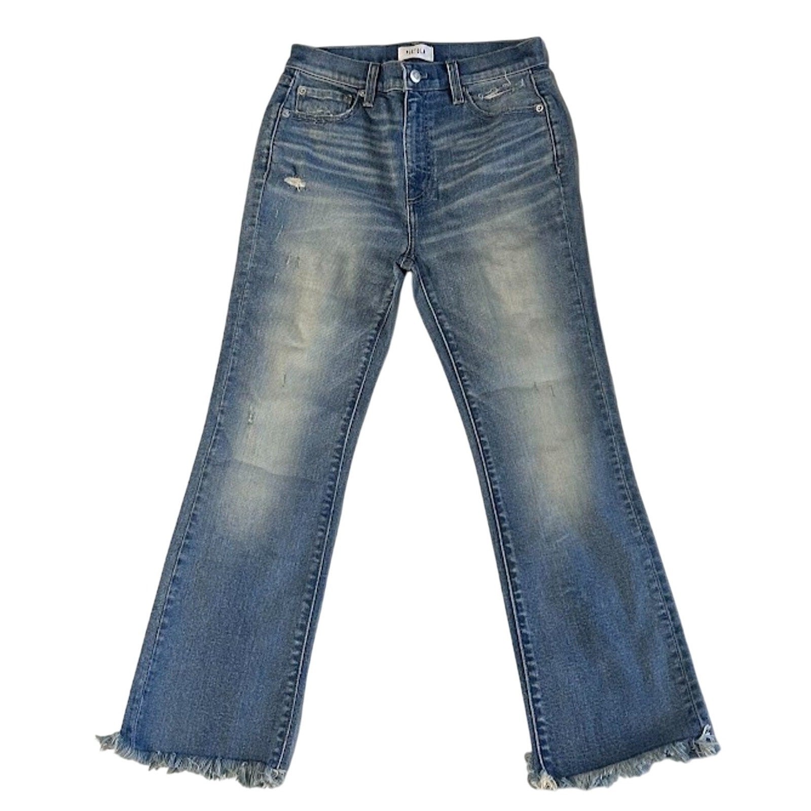 New Revolve Pistola Lennon High Rise Crop Bootcut Jeans Empire Sz 26 Retail $148