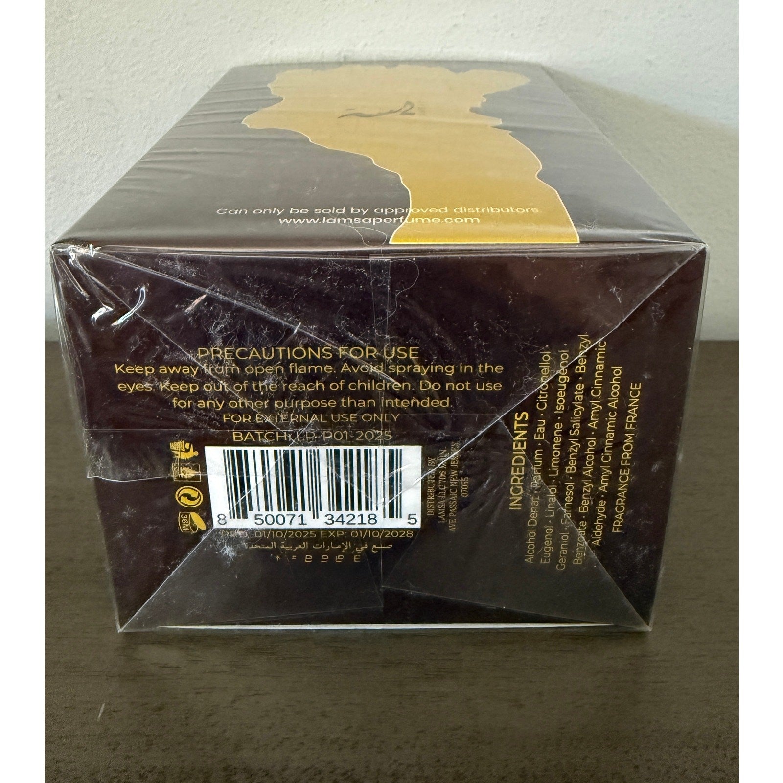 Arabian Lamsa Saada Oud Amber Mens / Womans Parfum 3.4 fl.oz. Authentic Sealed 