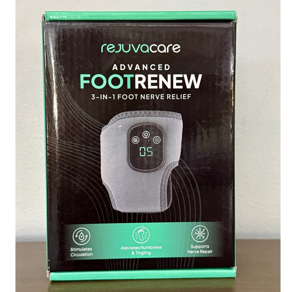 RejuvaCare Advanced FootRenew 3 in 1 Triple Method Massager NIB 