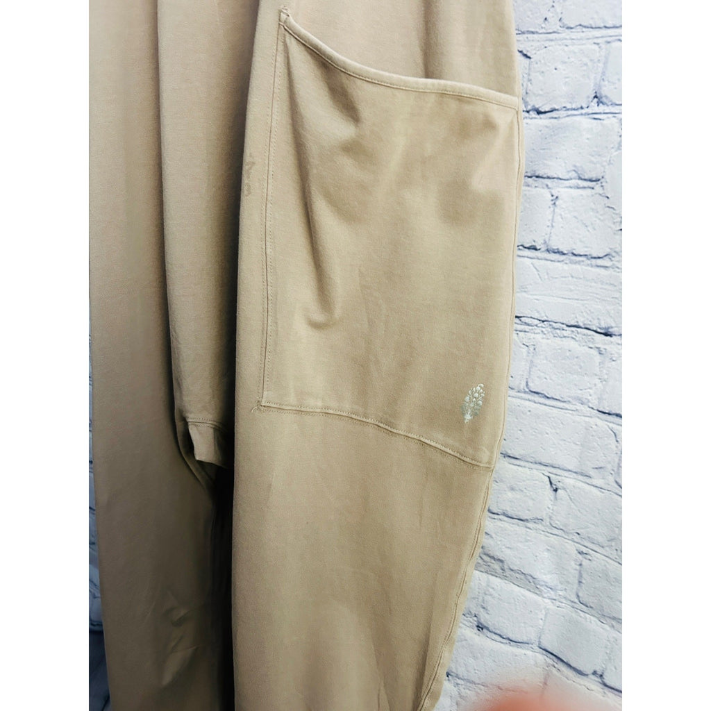 RARE Khaki / Tan XS Free People FP Movement Hot Shot One Piece Jumpsuit NWOT