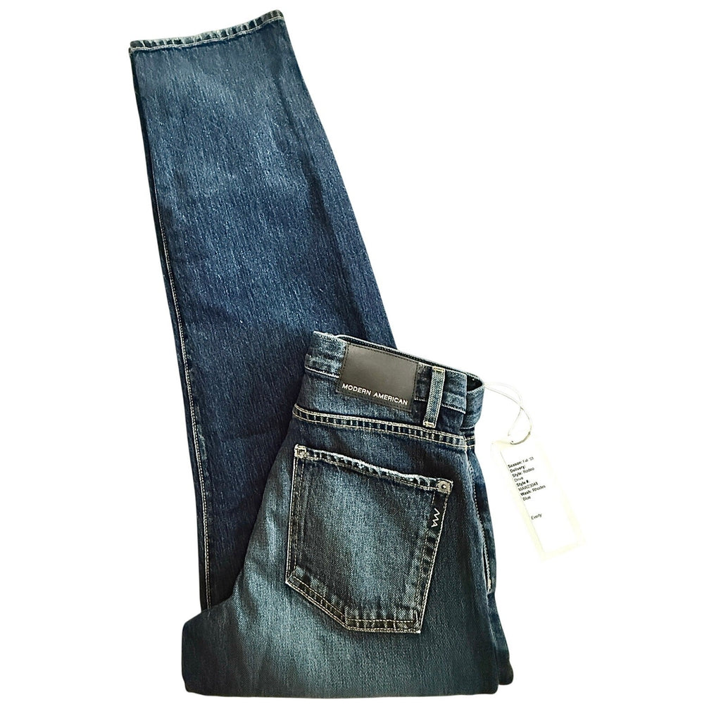 Modern America Rodeo Drive Women’s Dark Wash Straight Leg Jeans NWT Size 28