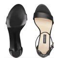 Nine West Pruce Ankle Strap Block Heel (2.5") Sandals Size 7M Black