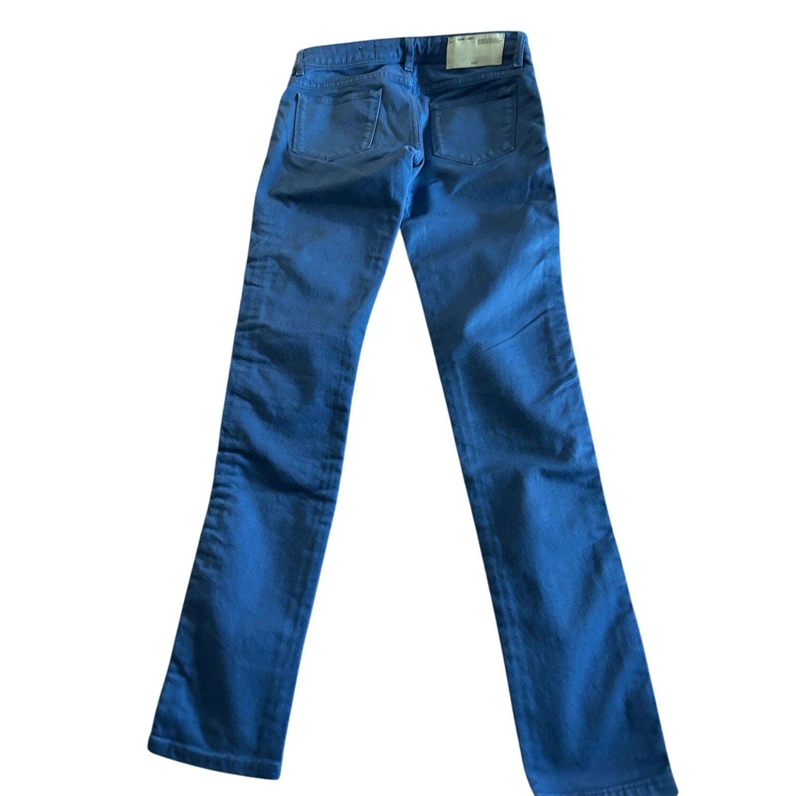 Authentic Off-White Bold Blue Skinny Jeans - Designer Streetwear Size 26 EUC