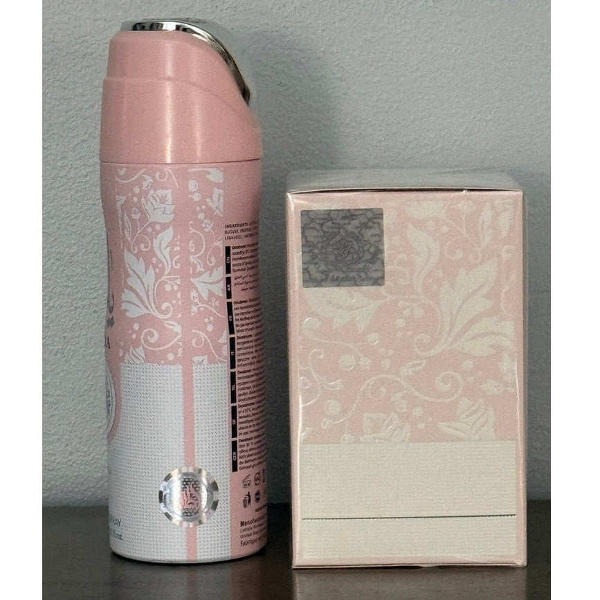 Yara Lattafa Perfume Spray 6.67 fl.oz & Hand & Body Lotion 1.53 fl.oz NEW