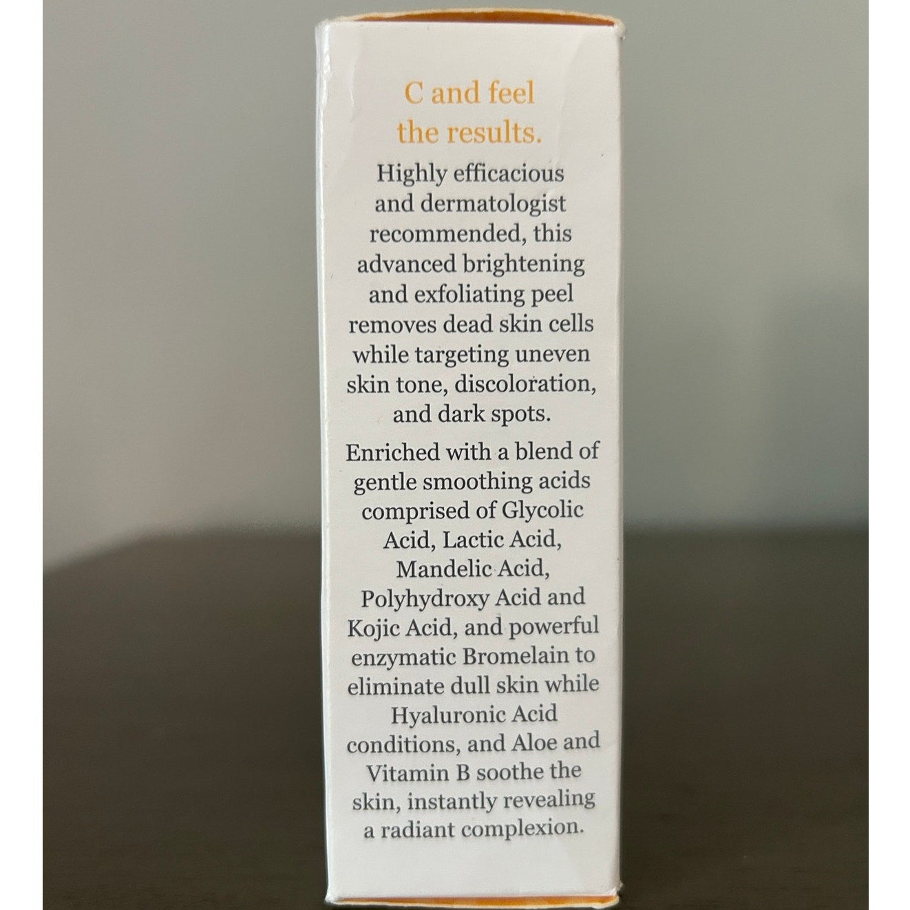 DERMA E Radiance Vitamin C Exfoliating Treatment • 1oz • NEW Sealed