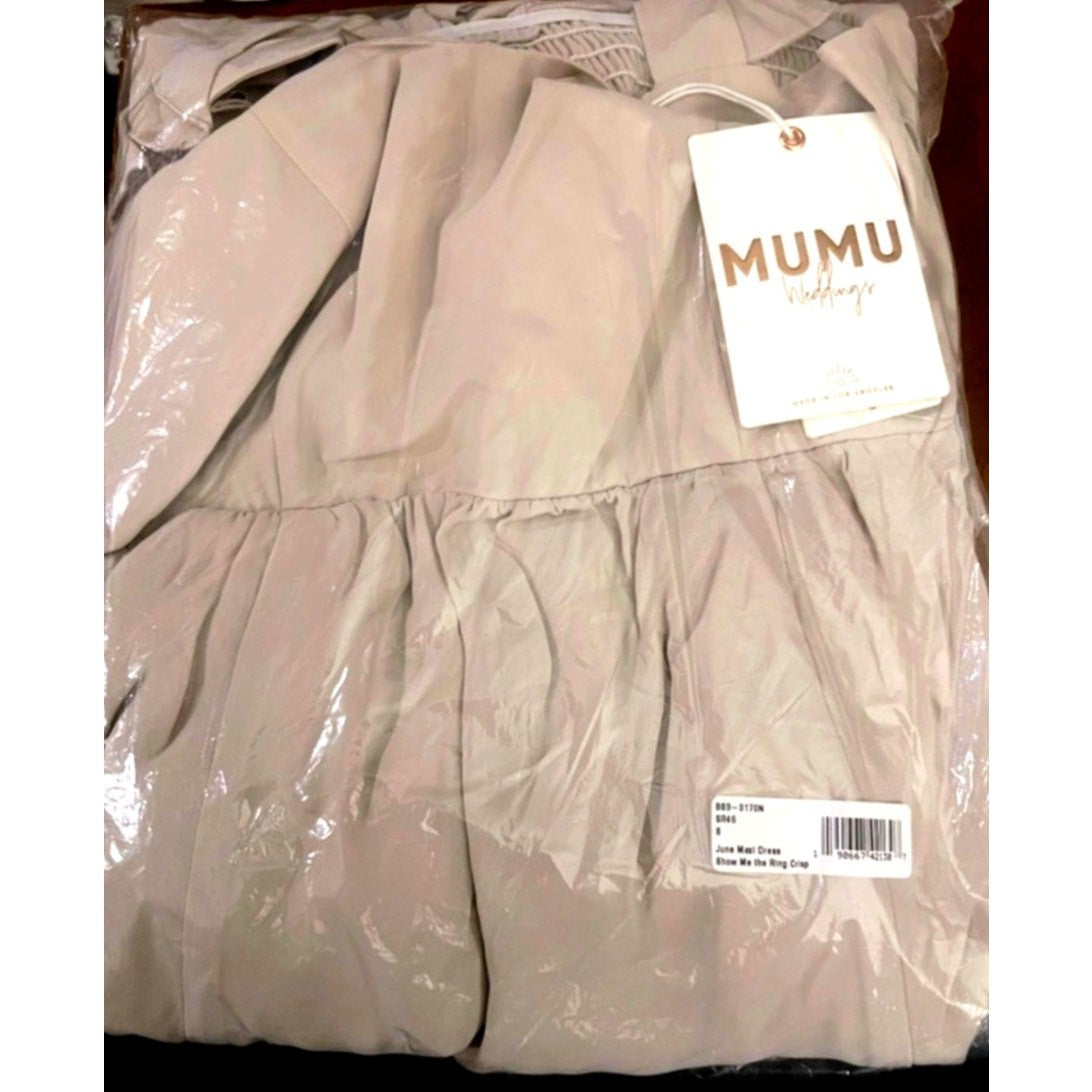 Show Me Your Mumu June Maxi Dress Show Me The Ring Crisp Size Small NWT