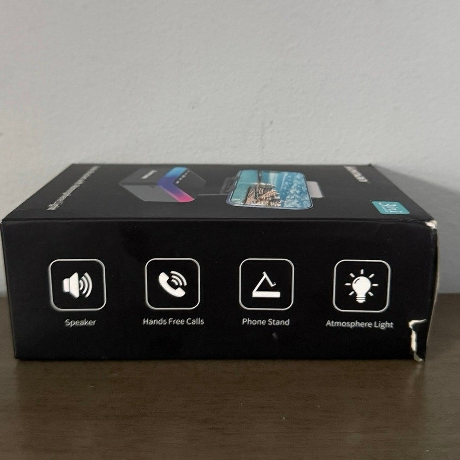 Jieman L35 3‑in‑1 Bluetooth Speaker Phone Stand w/ Sound‑Reactive LED Lights NIB