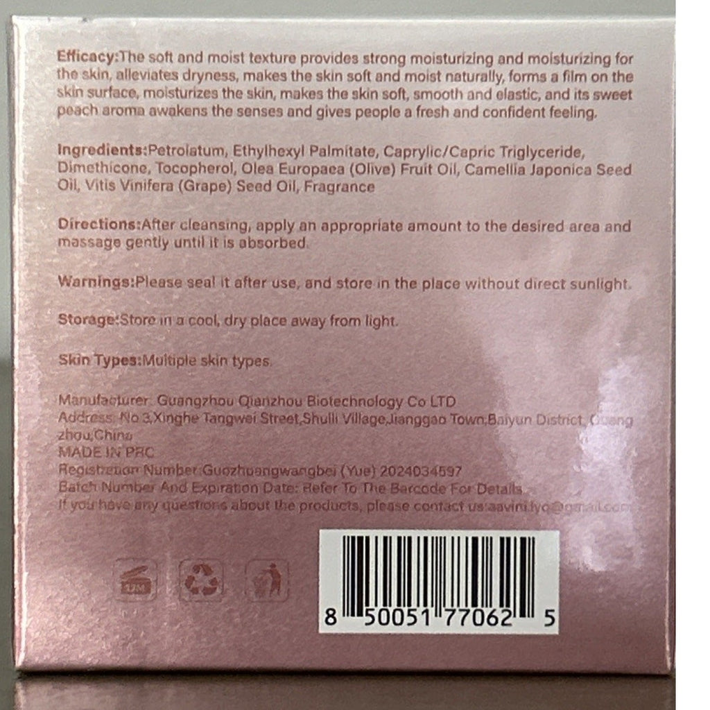 Aavini Body Glaze Peach Scented 1.8 oz Nourishing Balm Radiant Smooth Soft Skin