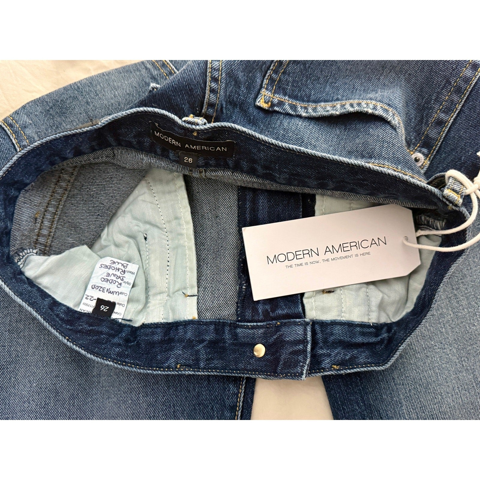 Modern America Rodeo Drive Women’s Dark Wash Straight Leg Jeans NWT Size 28