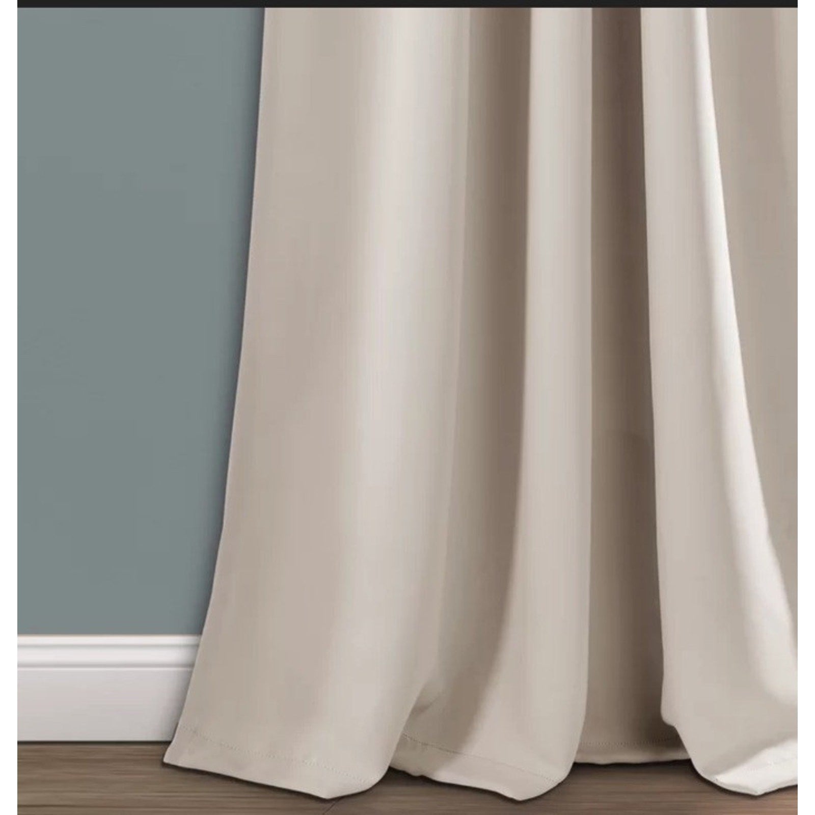 Set of Blackout Curtains 52 x 84 Insulated, Back Tabs, 2 Panels Wheat Tan NEW