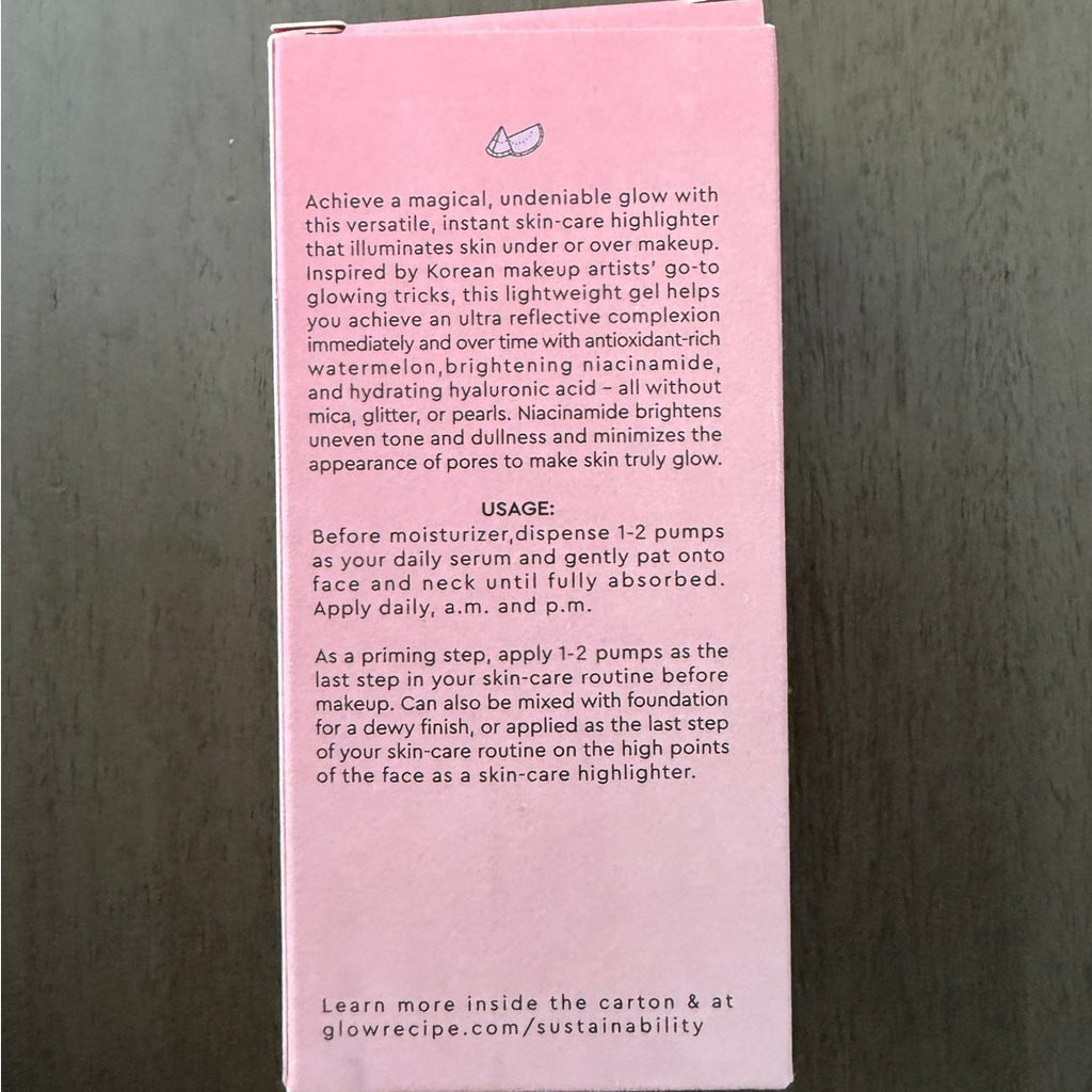 Glow Recipe Watermelon Dew Drops Serum | Niacinamide Glow & Brightening NIB