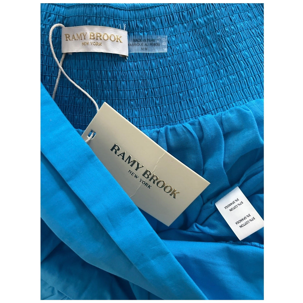 Ramy Brook Smocked Mini Skirt – Kimmy, Blue Lake, Size M, NWT,  Retail $265